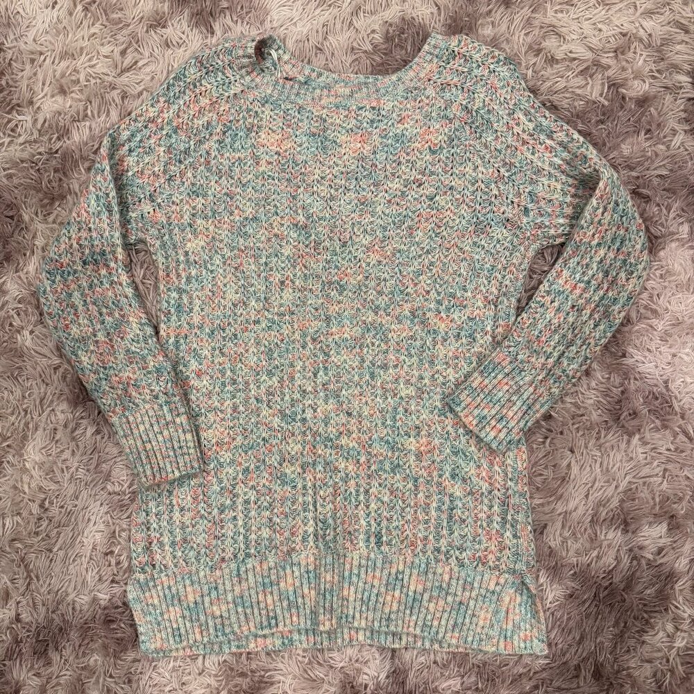 Lauren Conrad Pastel Pink & Blue Sweater Dress